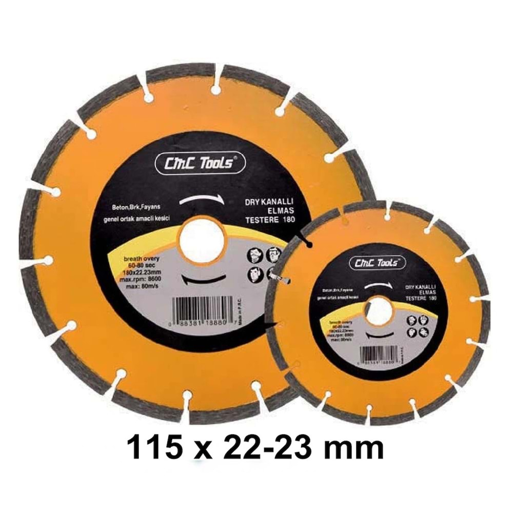 CMC SOKETLİ ELMAS TESTERE 115*22