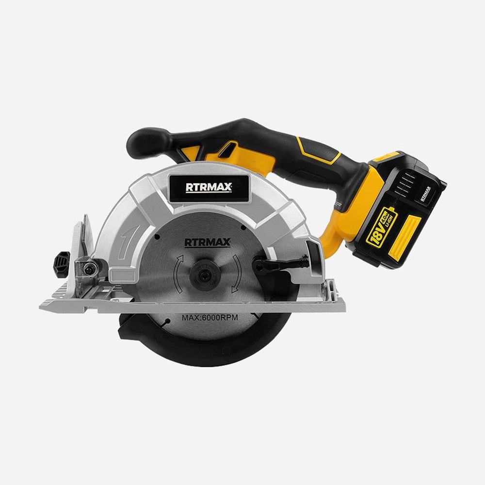 RTRMAX RTX1836 AKÜLÜ DAİRE TESTERE 18 V (2X4 Ah)