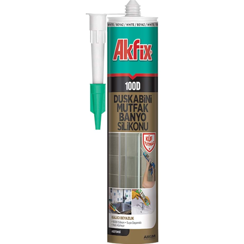 AKFİX DUŞAKABİN SİLİKONU 280 ML ŞEFFAF (24)