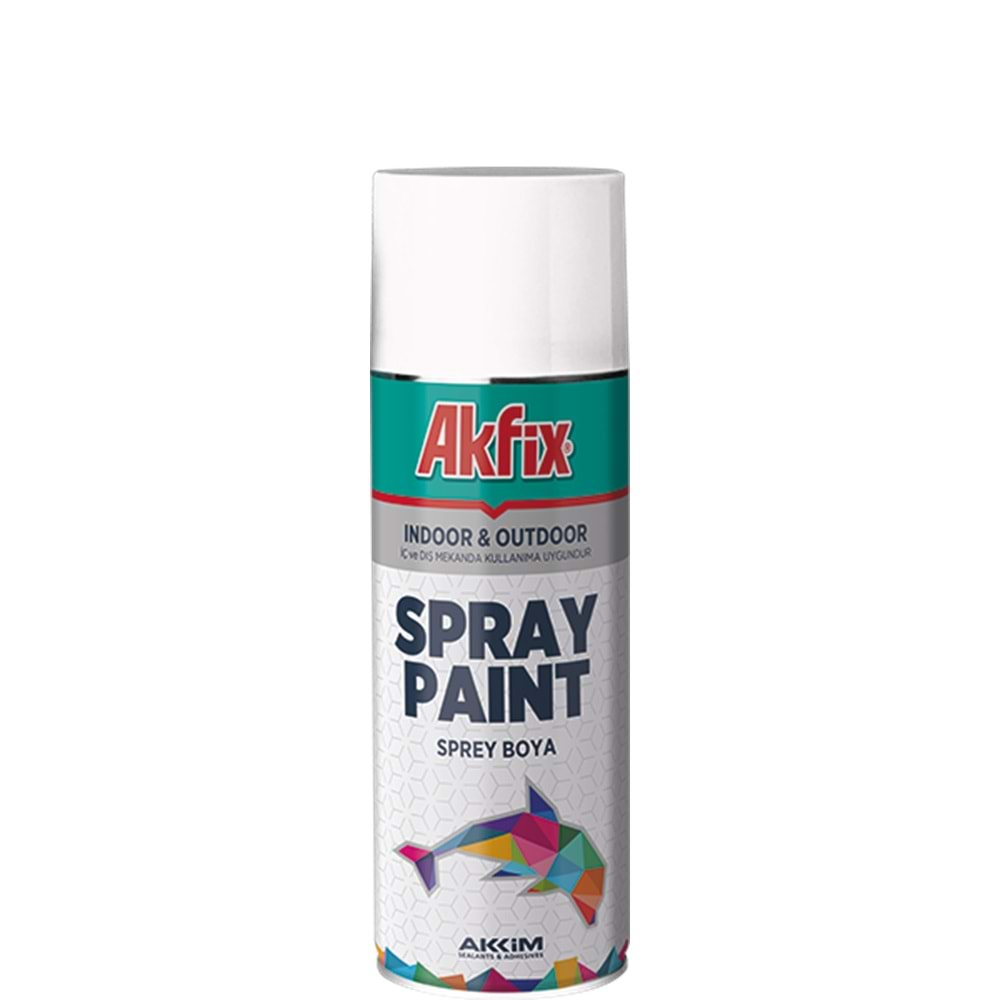 AKFİX SPREY BOYA 400 ML MAT SİYAH (6)