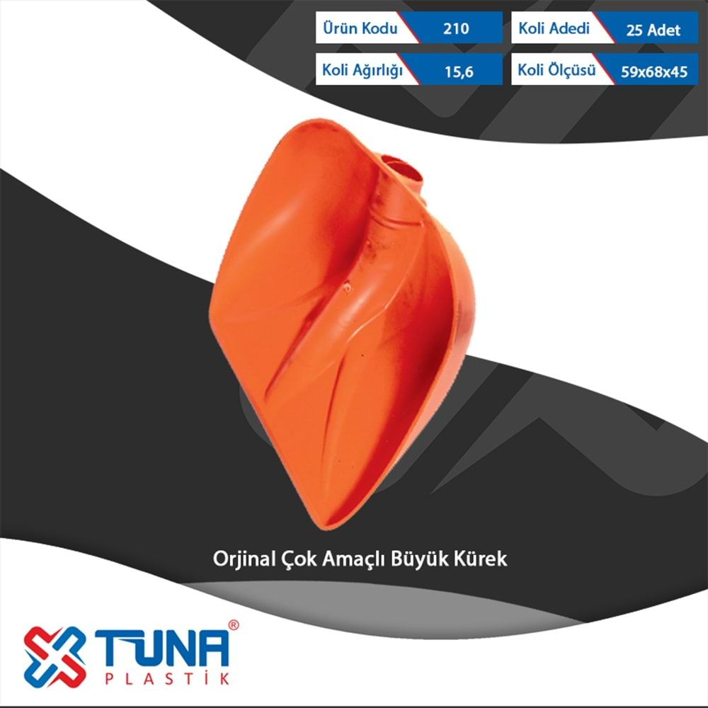 TUNA PLASTİK ORJİNAL ÇOK AMAÇLI KÜREK 210 (25)