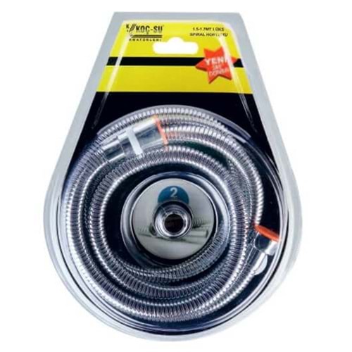 KOÇ-SU 1805 ÖRGÜLÜ DUŞ HORTUMU BLİSTERLİ 360 DERECE