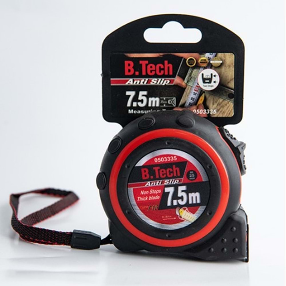 B-TECH PROFESYONEL ŞERİT METRE 7,5*25 MM