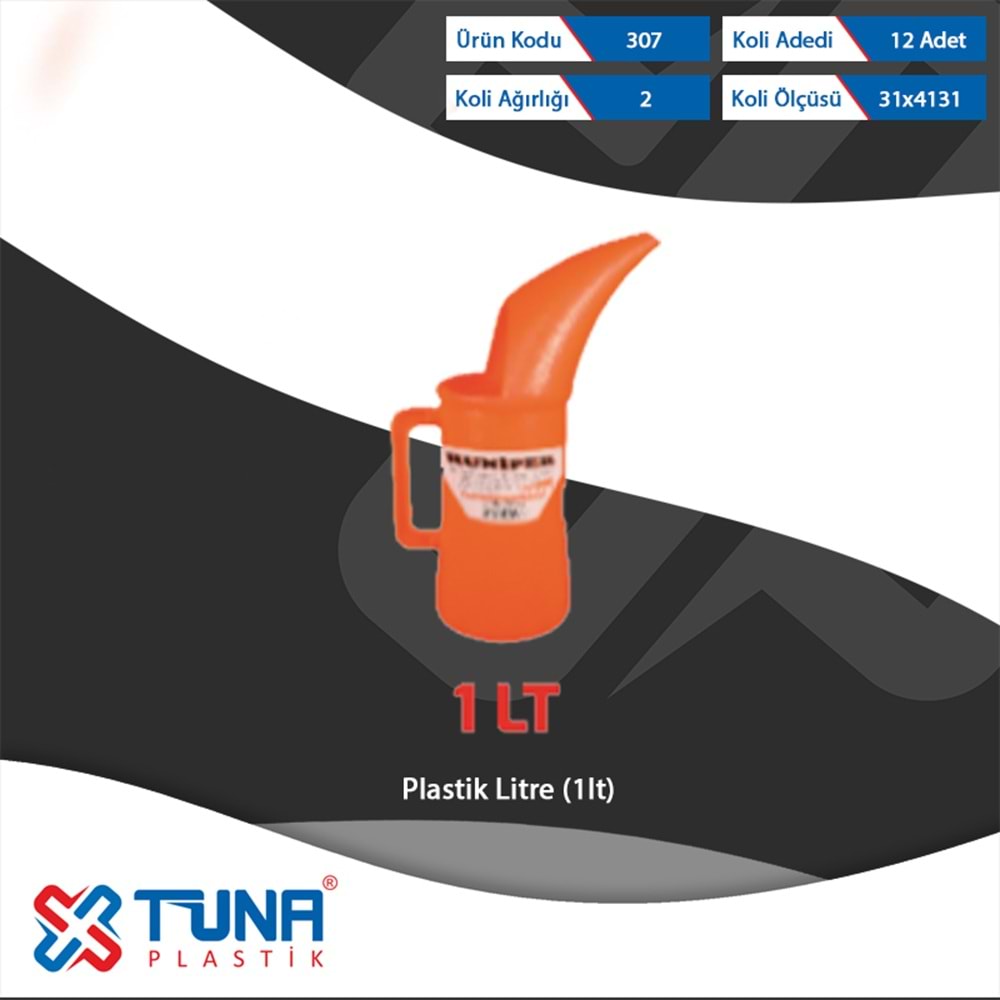 TUNA PLASTİK LİTRE 1 LT 307 (12)