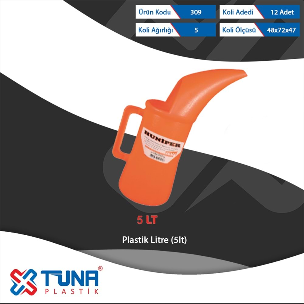 TUNA PLASTİK LİTRE 5 LT 309 (12)