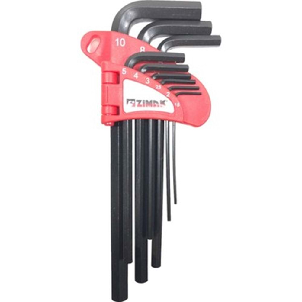 ZİMAK ALLEN TAKIMI 180 MM DÜZ (10)